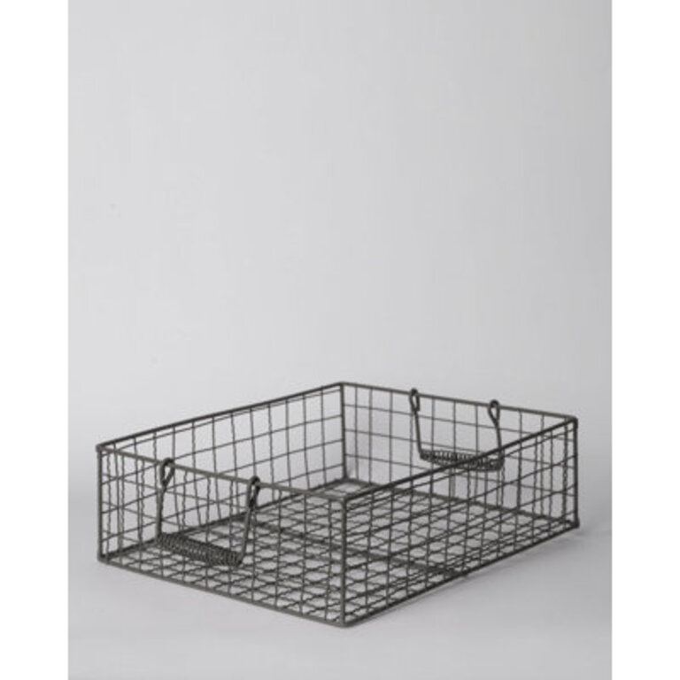 Metal Basket Size: 3.5" H x 10" W  x 8" D