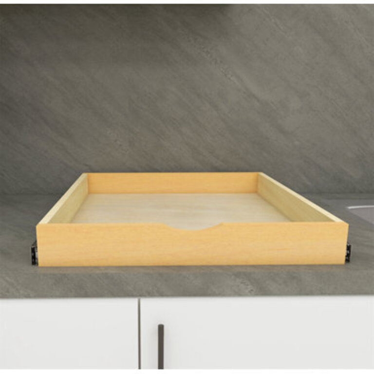 Daiona Slide Shelve Pull Out Sliding Drawer Cabinet Organizer - DIY Size: 3" H x 24" W x 21" D