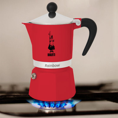 Bialetti Moka Express Rainbow Percolator Coffee Maker Color/Finish: Red ...