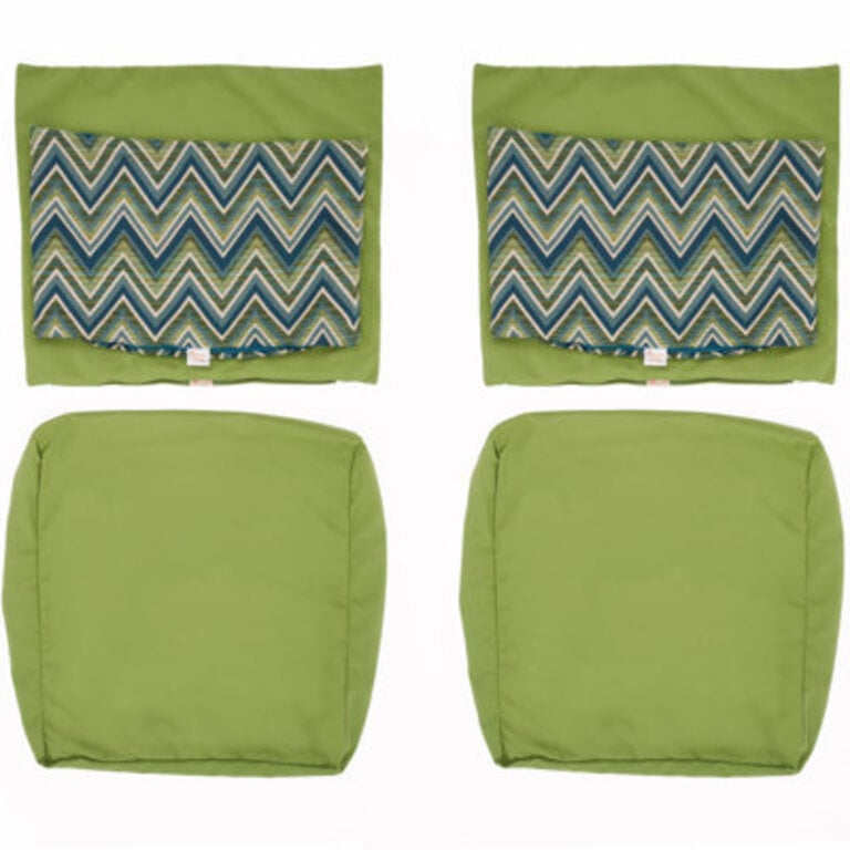Castelli Outdoor Cushion Cover Cushion Color: Green Acrylic