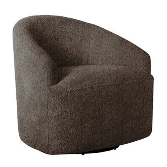 Bonn Upholstered 360 Degree Swivel Chair Fabric: Chocolate Polyester
