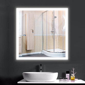 Luxora Lighted Wall Mounted Bathroom / Vanity Mirror Size: 48" x 36"
