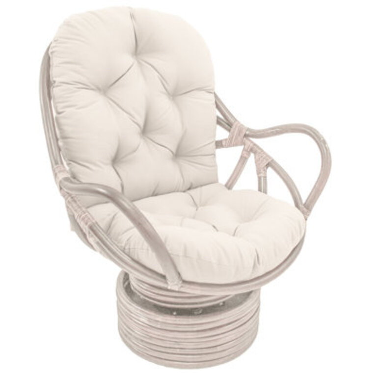 Lounge Chair Cushion Cushion Color: Solid Twill - Eggshell