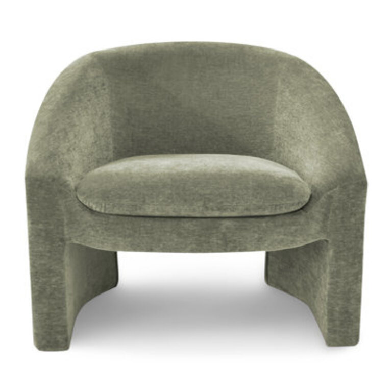 Bickman 32" W Chenille Barrel Chair Fabric: Olive Green Chenille