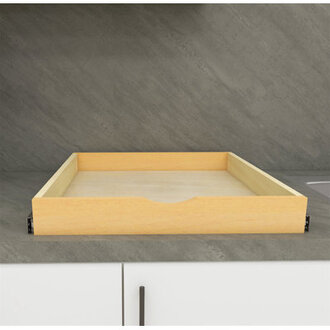 Daiona Slide Shelve Pull Out Sliding Drawer Cabinet Organizer - DIY Size: 3" H x 24" W x 21" D