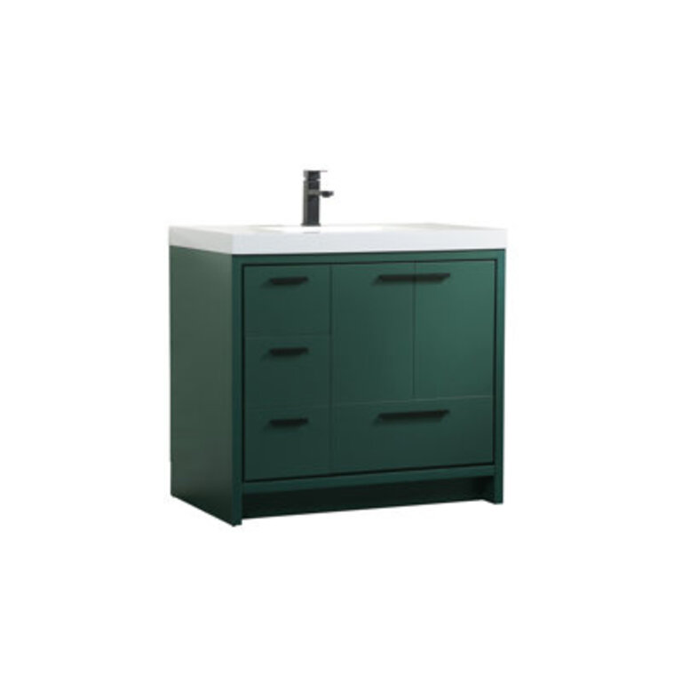 Albers 36" W x 22" D x 34" H Single Bathroom Vanity Base Finish: Green