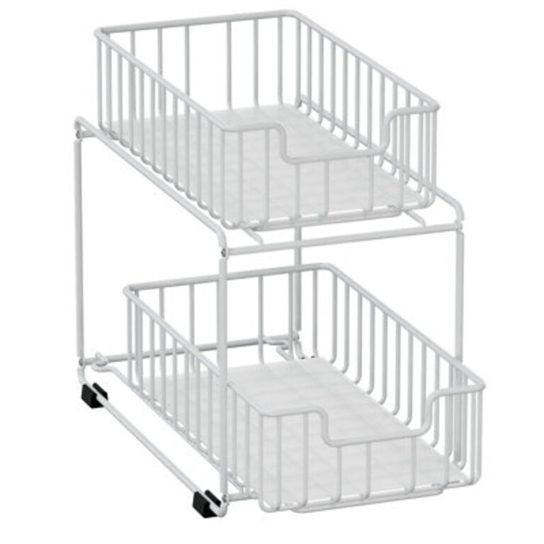 Qualon Steel Pull Out Drawer Finish: White