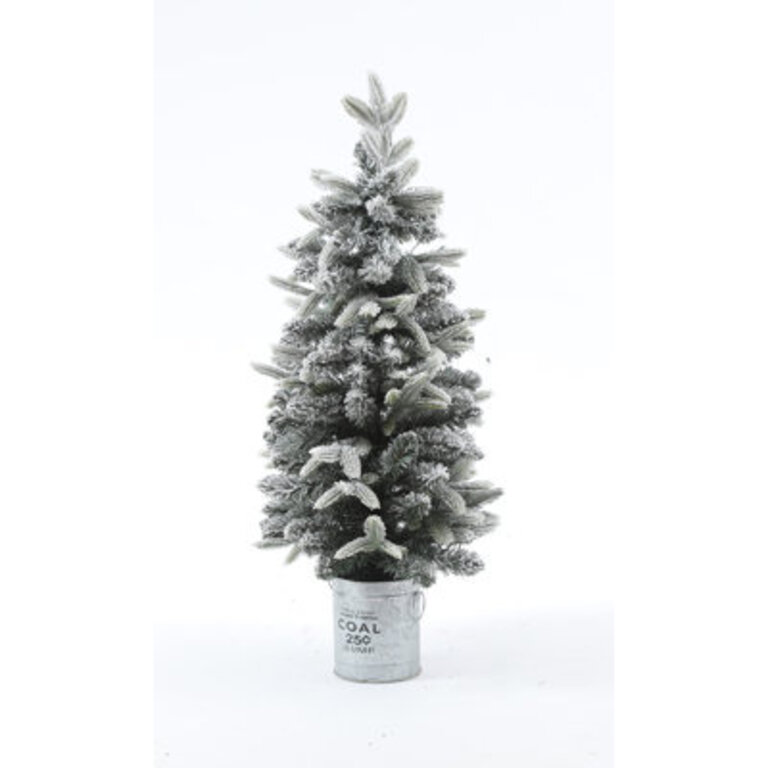 Snow-flocked 3' Lighted Christmas Tree