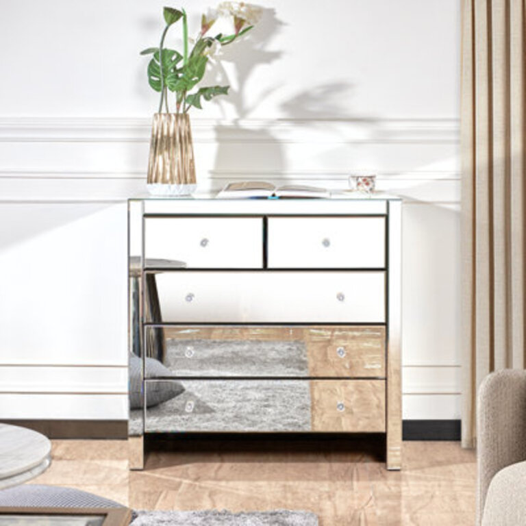 Askewville 5 - Drawer Mirrored Accent Chest