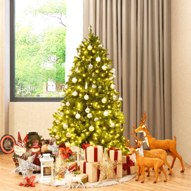 5' Green Fir Artificial Christmas Tree with 450 Clear/White Lights