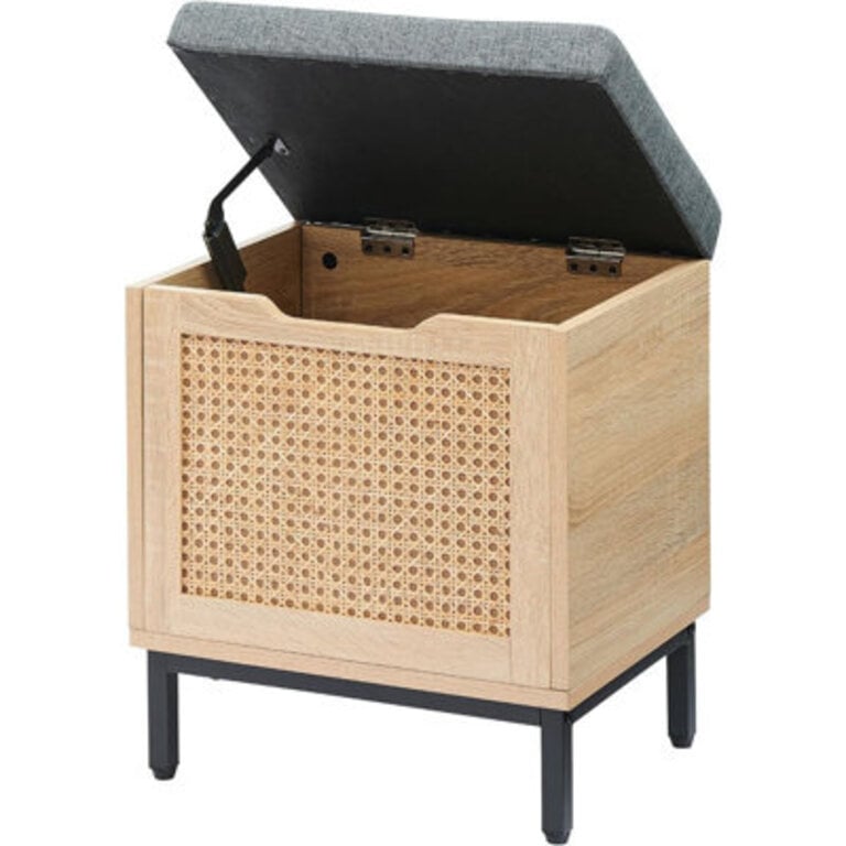 Bay Isle Home™ Shoe, 16In Storage Bench, Oak