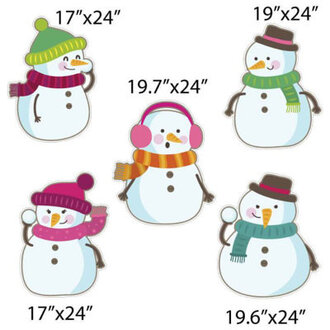 14 Piece Victorystore Watch Out Snowball Fight Winter Garden Stake