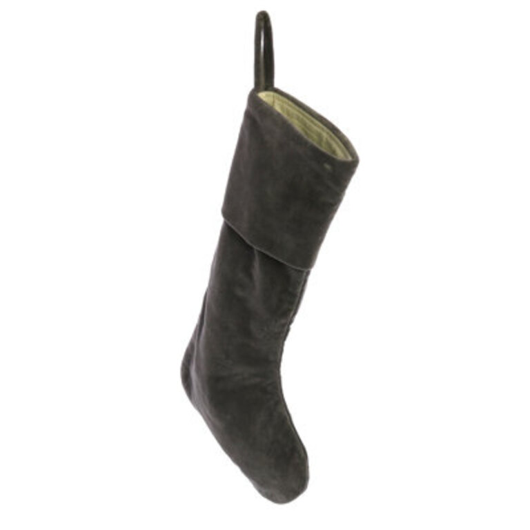 Velvet Stocking Color: Dark Gray