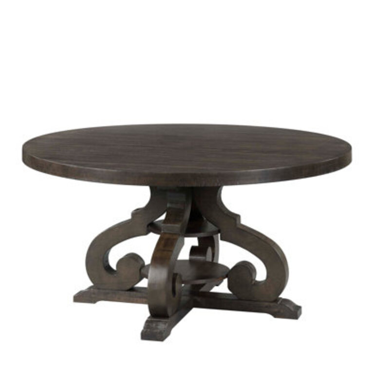 Anosha Pedestal Dining Table Color: Smokey Walnut