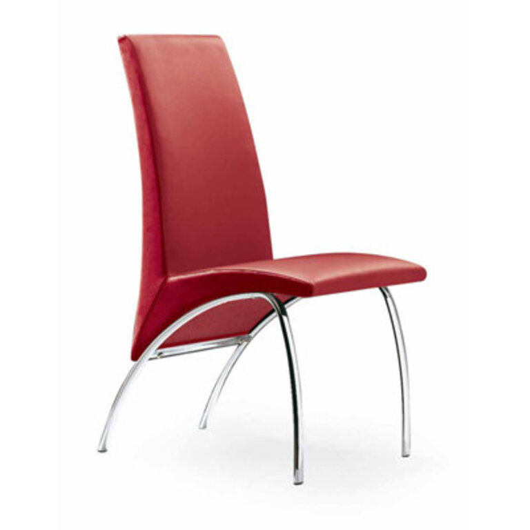 Hamil Upholstered Side Chair Upholstery Color: Red