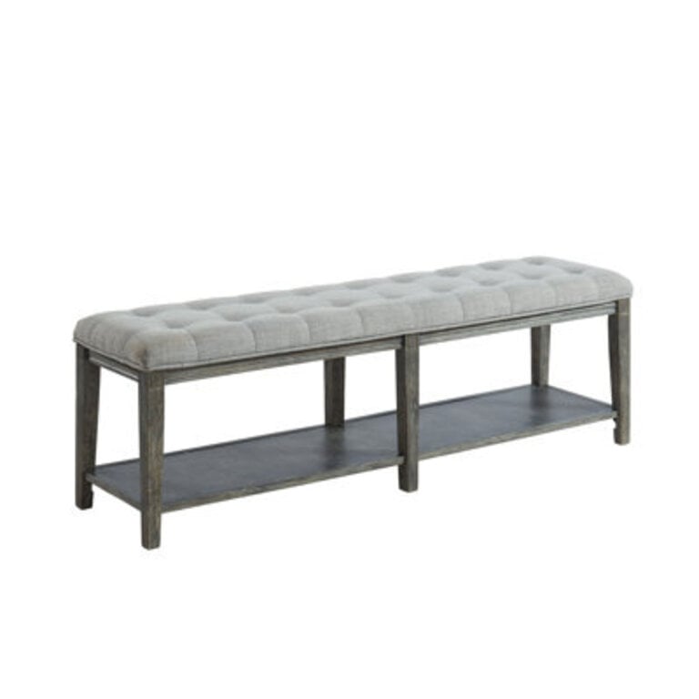 Amoroso Shelves Storage Bench Color/Pattern: Beige