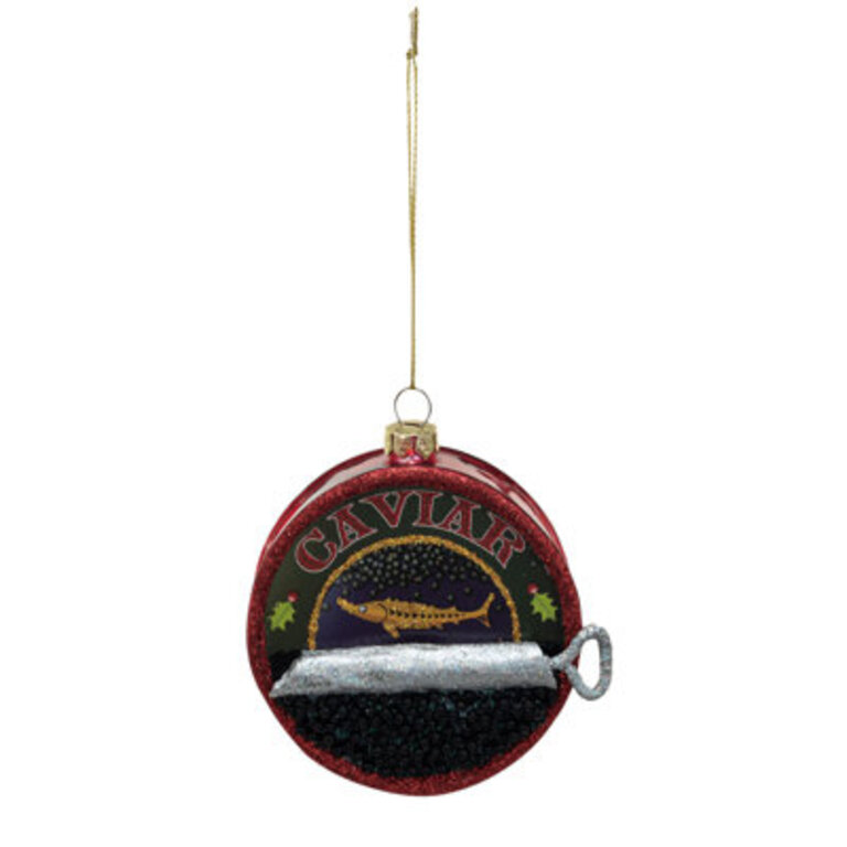 Caviar Glass Hanging Figurine Ornament