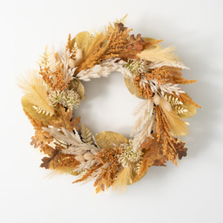 Liburna Faux Pampas Polyester 24'' Wreath