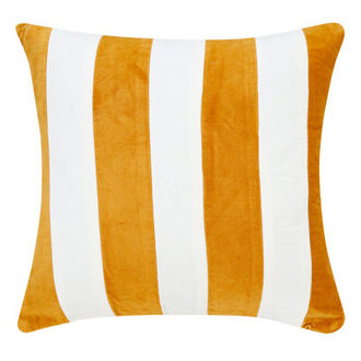 Striped Velvet Throw Pillow