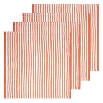 Adamsburg Linen Striped Square Napkin