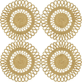 Dhaka Collection Jute Round Placemat