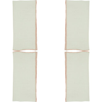 Set of 4 Dartmouth Linen No Pattern Square Napkins