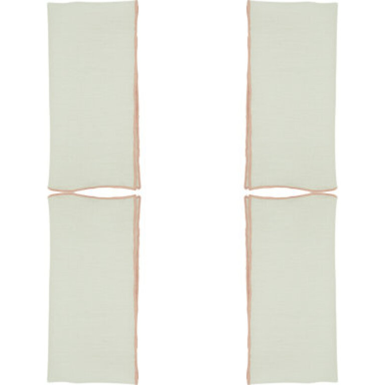 Set of 4 Dartmouth Linen No Pattern Square Napkins