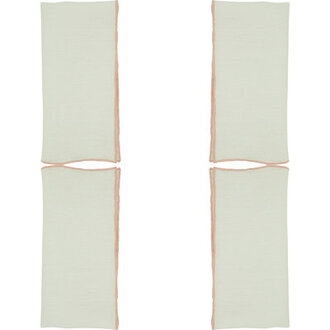 Set of 4 Dartmouth Linen No Pattern Square Napkins