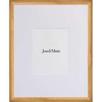 Mabe Wood Beveled Picture Frame with Mat