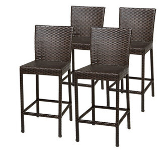 Anishia Wicker Outdoor Stool