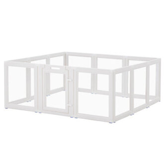 12-panel Pet Pet Pen With Door Clear Puppy Playpen Pet Playpen For Cats Dogs Rabbits And Other Small Animals