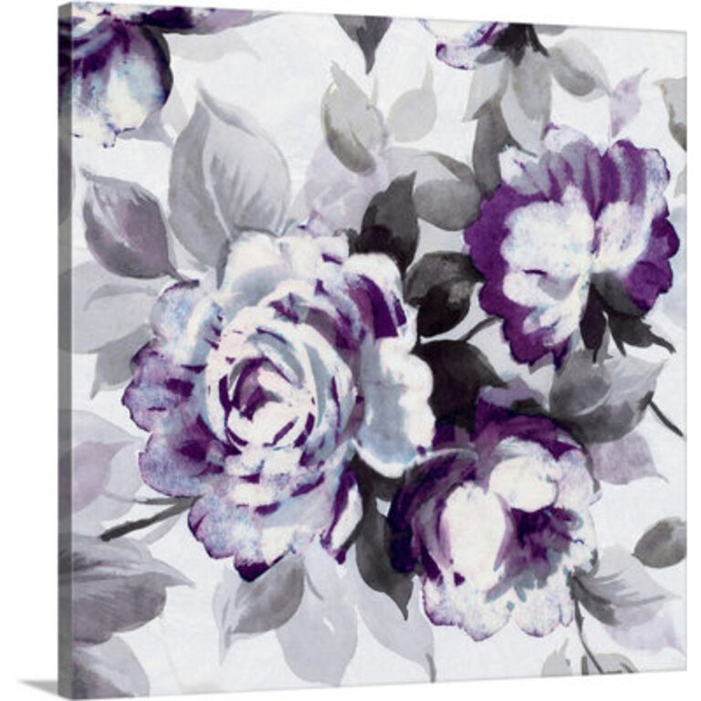 Scent of Roses III Painting Print in Plum