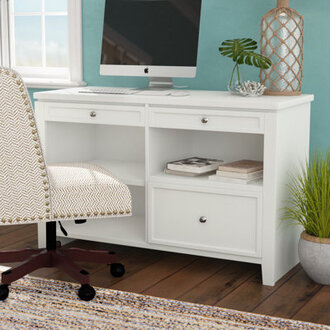 Annmarie Solid Wood Top Writing Desk