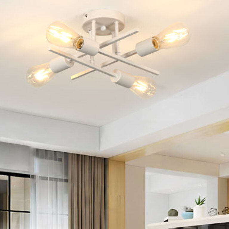 Hannah-Jayne 4 - Light 1417 Sputnik Modern Linear Flush Mount