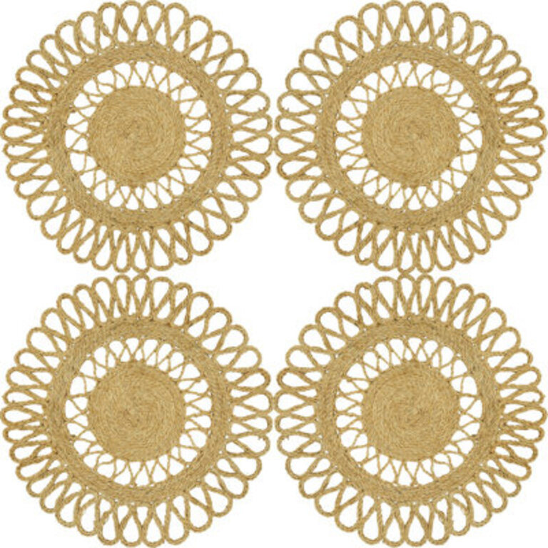 Dhaka Collection Jute Round Placemat