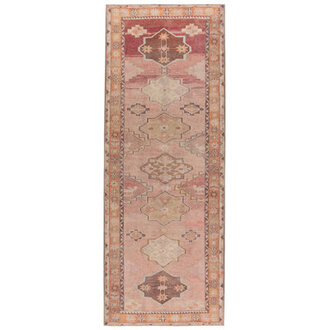 Washable Performance OrangePinkBrown Rug