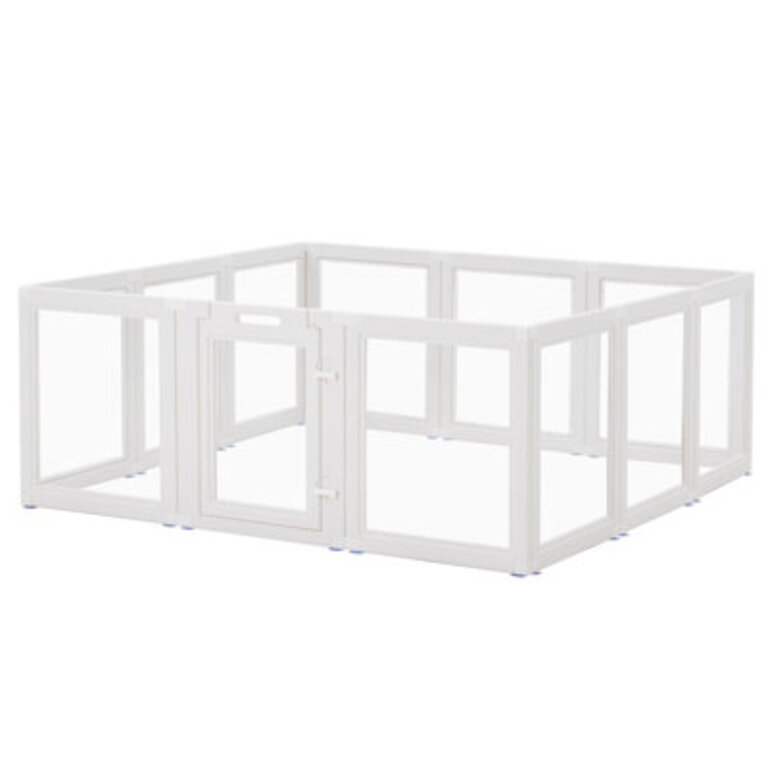 12-panel Pet Pet Pen With Door Clear Puppy Playpen Pet Playpen For Cats Dogs Rabbits And Other Small Animals