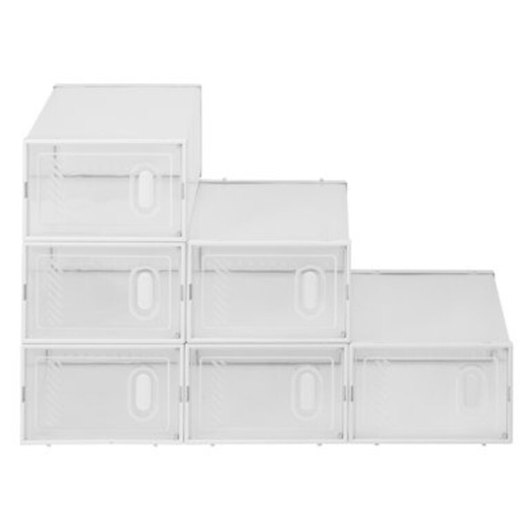 6 Pair Stackable Shoe Storage Box