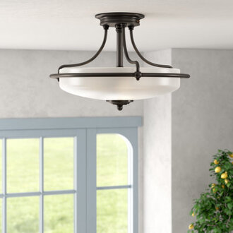 Ampelio Glass Semi Flush Mount