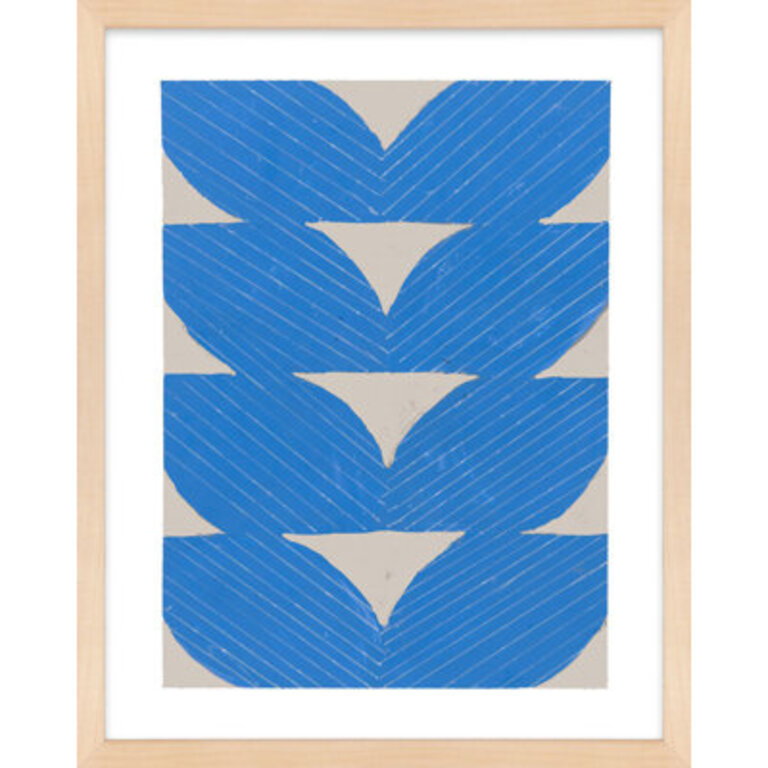 Blue Chevron  Blue Chevron  by Andrea Stokes Painting Print