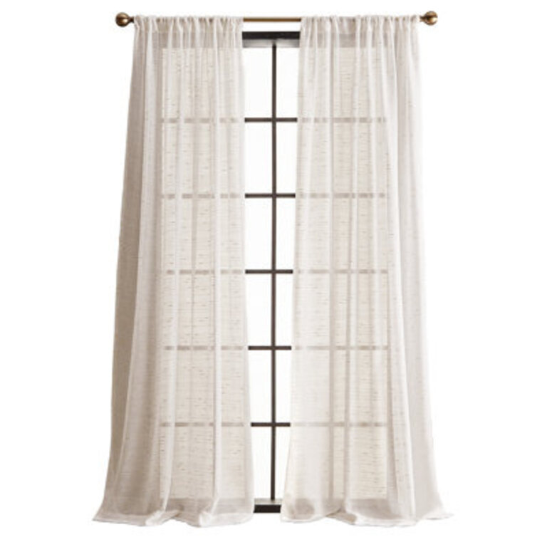 DKNY Urban Sparkle 108Poletop Curtain Panel Pair Gold