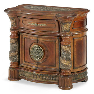 Villa Valencia Solid Wood Bedside Chest