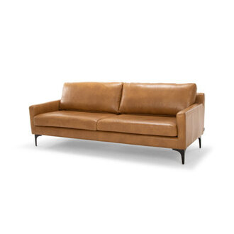Jones 86 Genuine Leather Square Arm Sofa