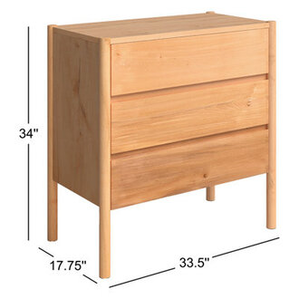 Dionte Solid Wood 335 W Unfinished Dresser