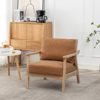 Marnisha Faux Leather Armchair