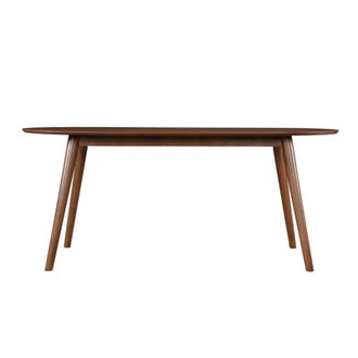 Bray Walnut Oval Solid Wood Base Dining Table