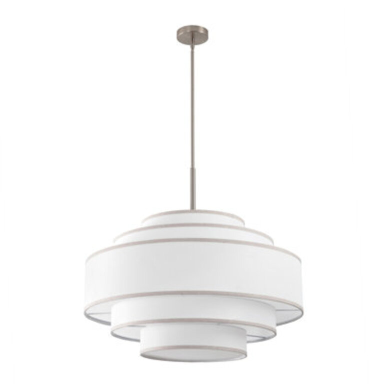 Aasim 30 7-Light Dimmable Tiered Drum Chandelier