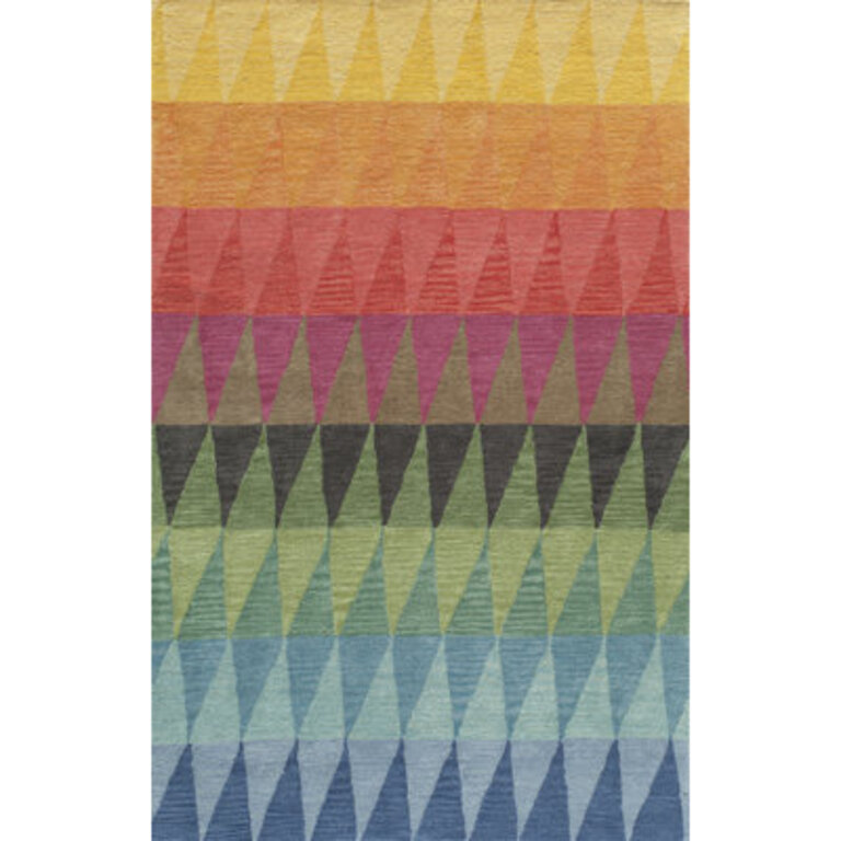 Javeed Handmade Tufted Wool BlueGreenYellow Rug