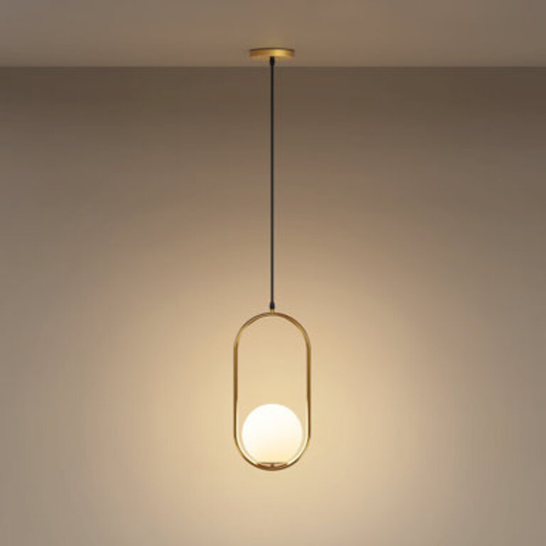 Estevanell 1 - Light Modern UniqueStatement Oval Globe Pendant Lights