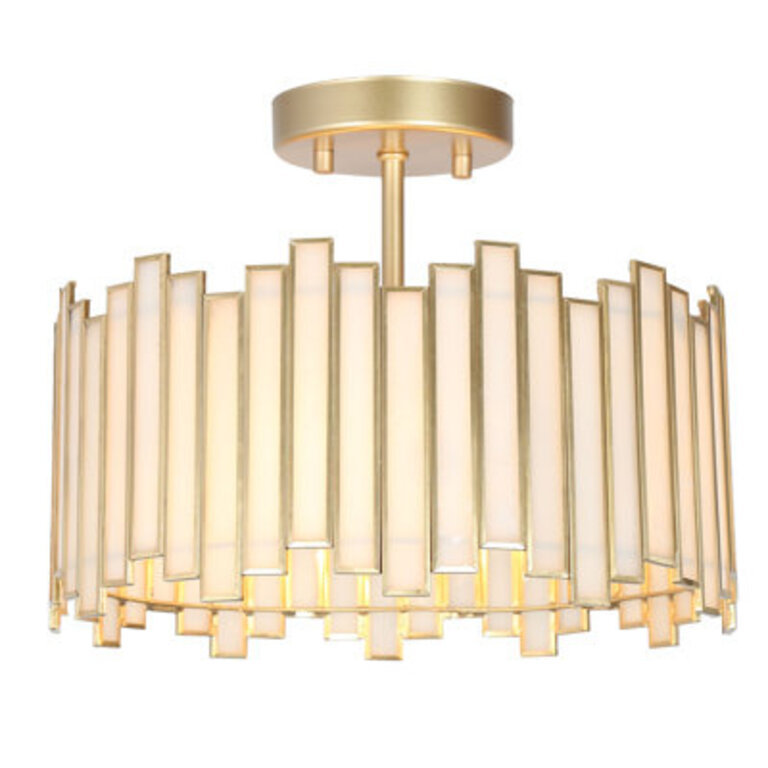 Atchison 3 - Light 13 Shaded Drum Semi Flush Mount